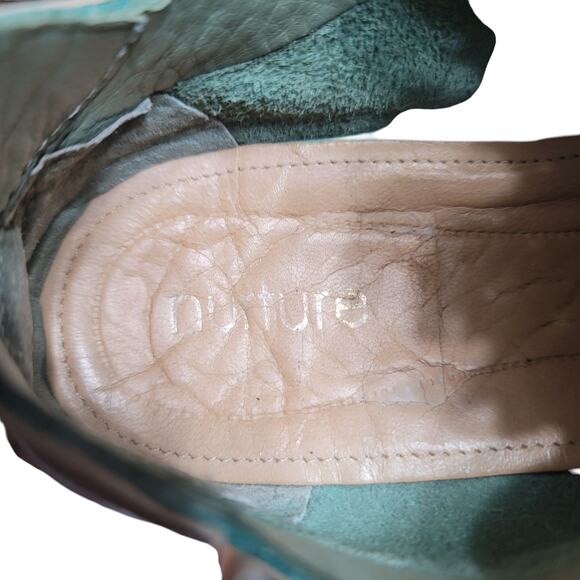 Nurture Jaquee Perforated Suede Sneakers Lotus Green SZ 7.5 - Picture 8 of 10